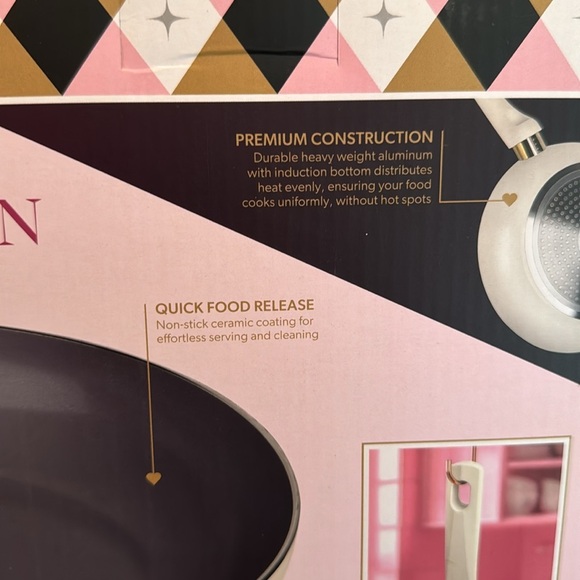Paris Hilton 9.5" Frying Pan with Induction Bottom NIB - Picture 6 of 9